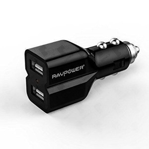 RAVPower Rapid Dual USB Car Charger 5V 1A / 2.1A RP-CC01